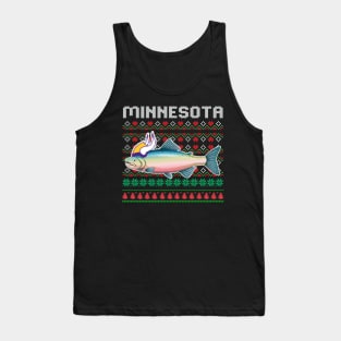 Ugly Christmas Minnesota Walleye vikings Tank Top